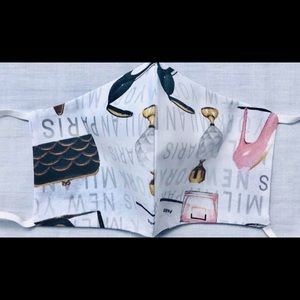 Comfortable Paris Print Face Mask